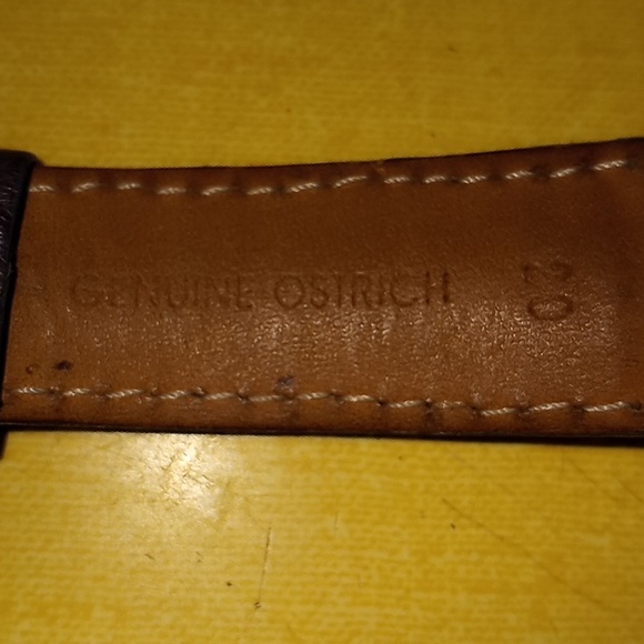 Timex Indiglo Watch Silver Toned Case w/Gray Leather Ostrich Band - Picture 8 of 11